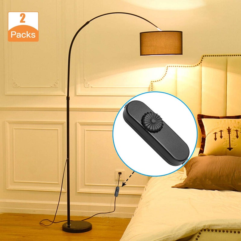PLUSPOE Inline Lamp Switch, Full Range Rotary Dimmer Switch, Black Cord Switch Replacement for Floor Lamp, Table Lamp, Pendant Light, Works with Incandescent, Halogen Bulbs, Dimmable LED - Image 5